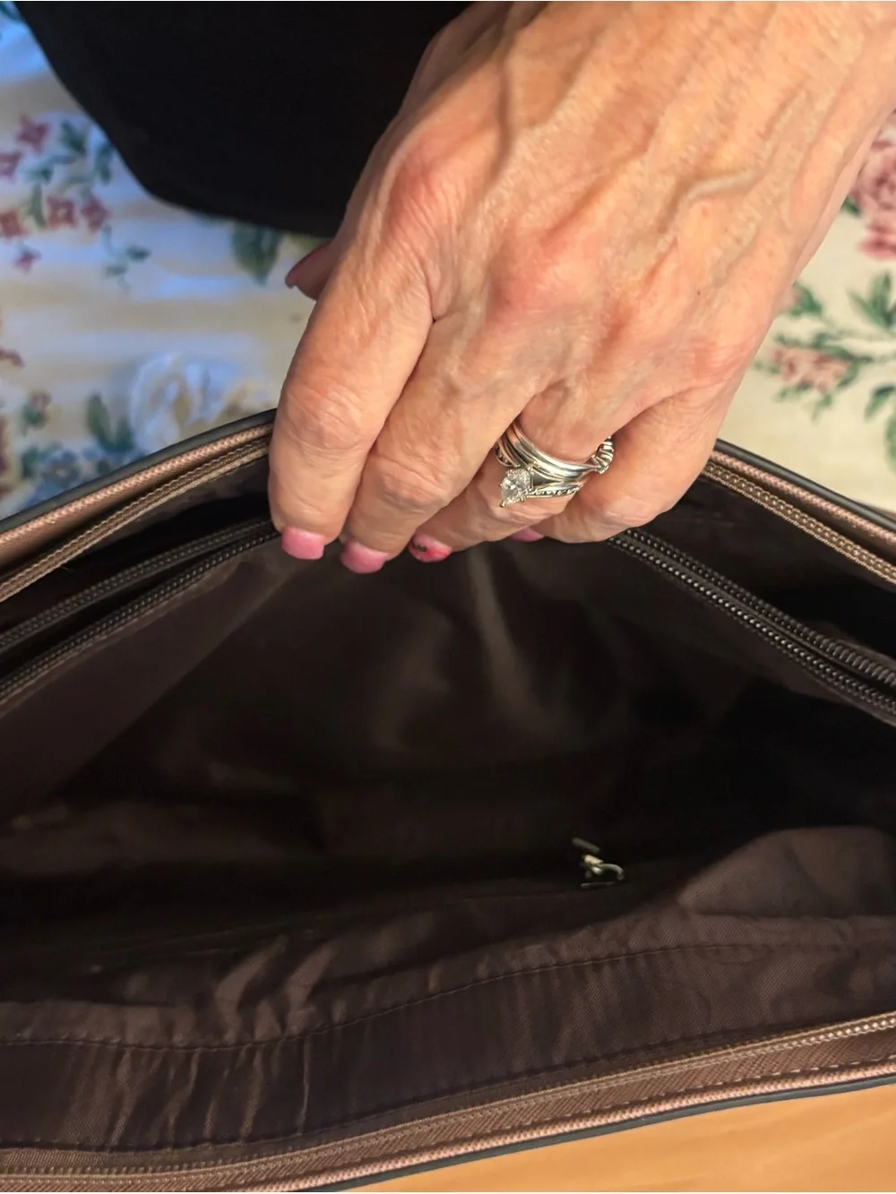 Classic Woman’s Mauve Briefcase Satchel - Ease Gate